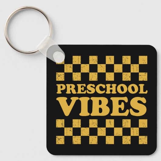 Preschool vibes eerste schooldag sleutelhanger (Voorkant)