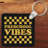 Preschool vibes eerste schooldag sleutelhanger (Achterkant)