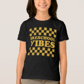 Preschool vibes eerste schooldag Tri-Blend shirt (Voorkant)