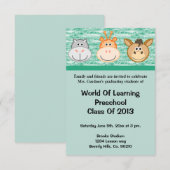 Preschool voor gezelschapsdieren of Afstuderen voo Kaart (Voorkant / Achterkant)