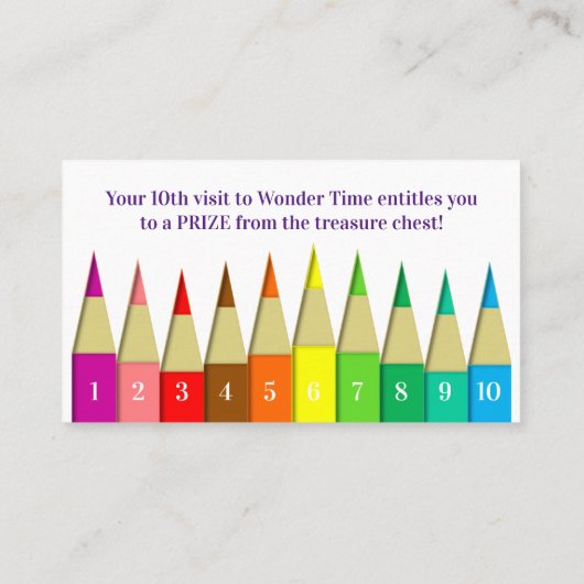 Preschool Zondagsschool Jeugdstimulans Punch Visitekaartje (Achterkant)