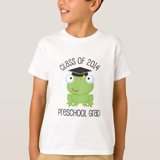Preschoolklasse van Afstuderen 2014 (kikker) T-shirt (Voorkant)