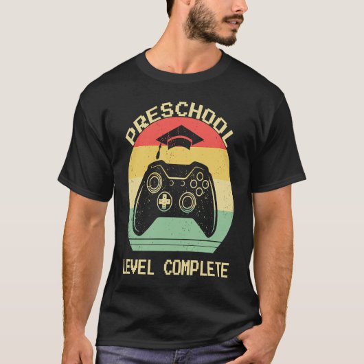 Preschoolniveau Complete Retro pre-k Afstuderen VI T-shirt (Voorkant)
