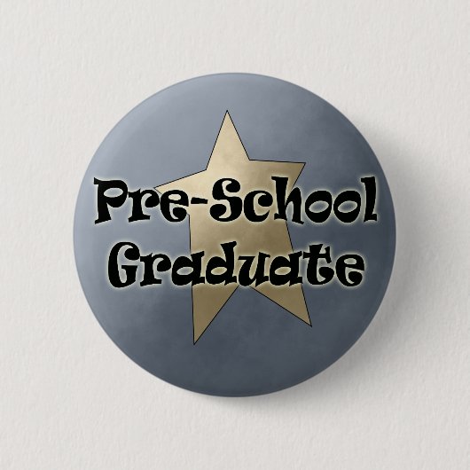 Preschoolse Afstuderen cadeaus Ronde Button 5,7 Cm (Voorkant)