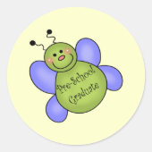 Preschoolse Afstuderen cadeaus Ronde Sticker (Voorkant)