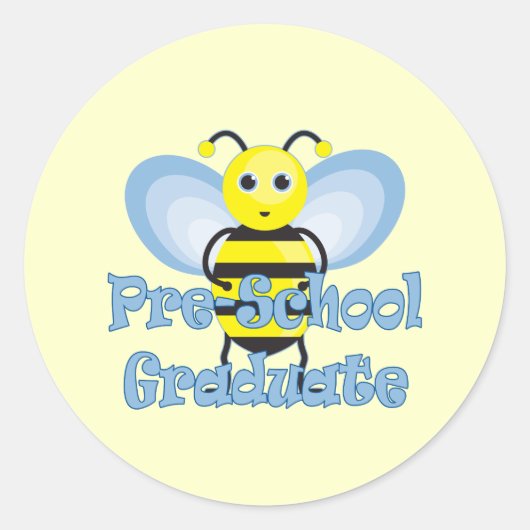 Preschoolse Afstuderen cadeaus Ronde Sticker (Voorkant)