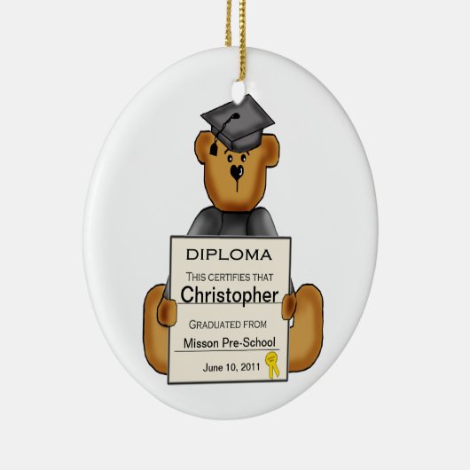 Preschoolse () Afstuderen Keramisch Ornament (Rechts)