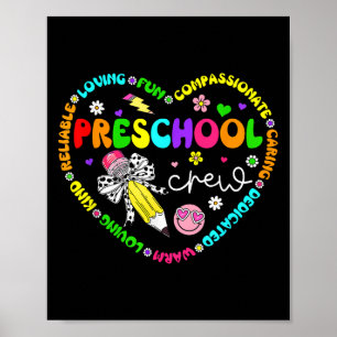 Preschoolse bemanning terug naar school Pre K Teac Poster
