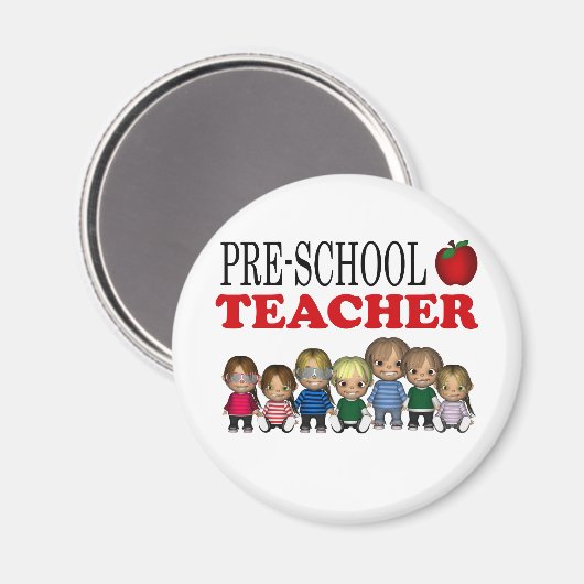 PRESCHOOLTEACHER MAGNEET (Voorkant / Achterkant)