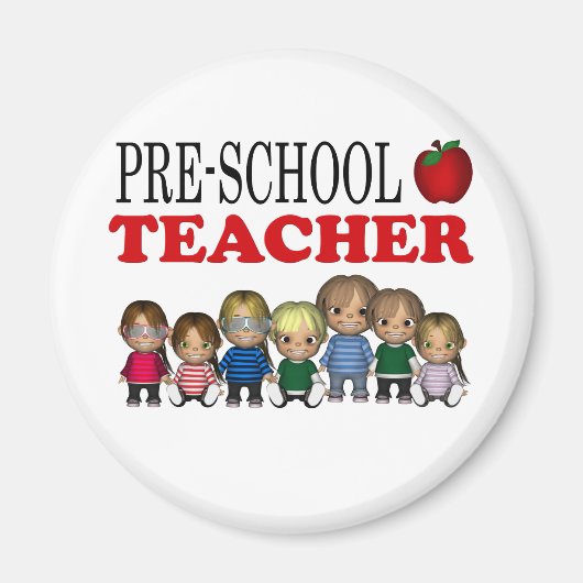PRESCHOOLTEACHER MAGNEET (Voorkant)