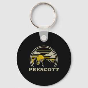 Prescott Arizona Az T-Shirt Vintage Wandelen Berg Sleutelhanger