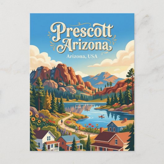 Prescott Arizona Briefkaart (Voorkant)