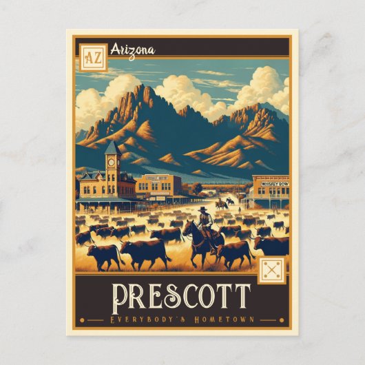 Prescott, Arizona |  Briefkaart (Voorkant)