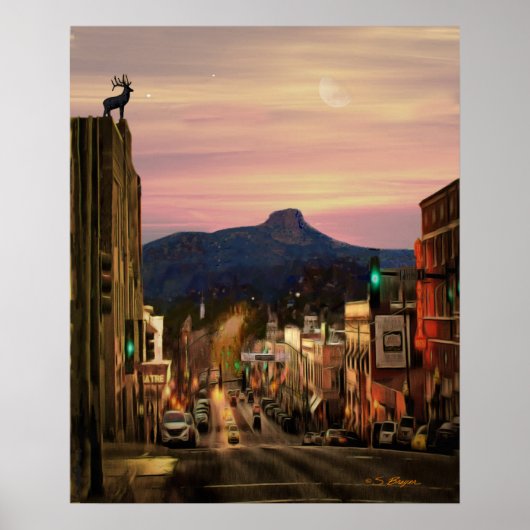 "Prescott Arizona Landmark" "Prescott Art" Poster (Voorkant)