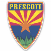 Prescott Arizona Shield Sticker (Voorkant)
