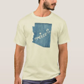 Prescott Arizona Wood Grain T-shirt (Voorkant)