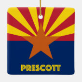 Prescott AZ Keramisch Ornament (Achterkant)