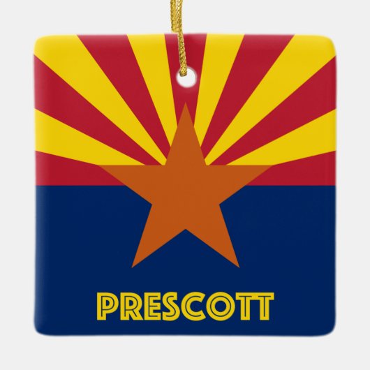Prescott AZ Keramisch Ornament (Voorkant)