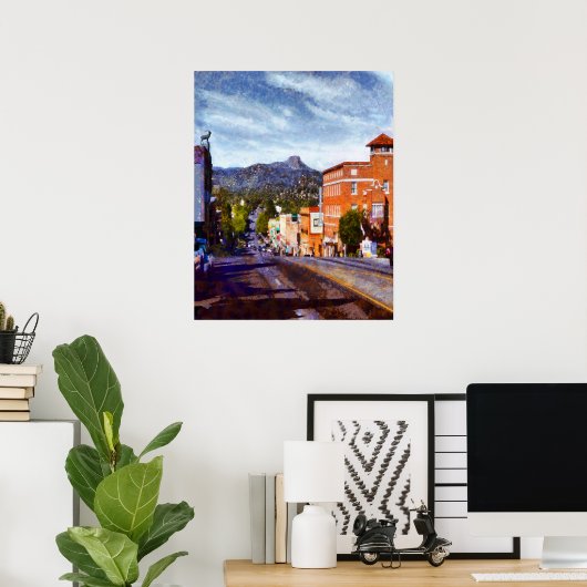 "Prescott AZ Landmark" Poster (Thuiskantoor)