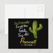 Prescott Cactus Funny Retro Briefkaart (Voorkant / Achterkant)