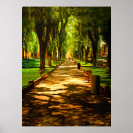 Prescott Courthouse (Plaza Stroll) Poster