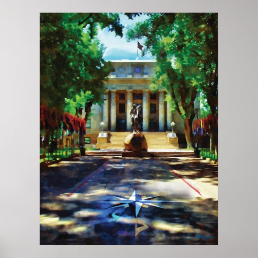 "Prescott Courthouse" "Prescott AZ Courthouse" Poster (Voorkant)