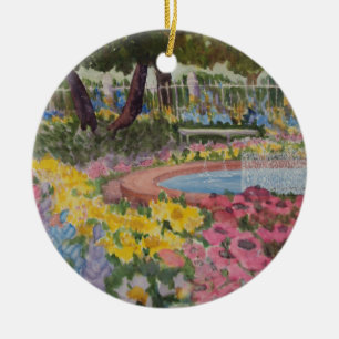 Prescott Park Garden Poppies Portsmouth NH Keramisch Ornament