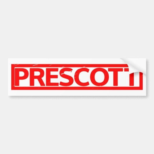 Prescott Stamp Bumpersticker (Voorkant)