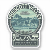 PRESCOTT VALLEY ARIZONA - PRESCOTT NATIONAAL FORES STICKER (Voorkant)