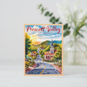 Prescott Valley, Arizona Waterverf schilderij Briefkaart (Staand voorkant)