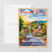 Prescott Valley, Arizona Waterverf schilderij Briefkaart (Voorkant / Achterkant)