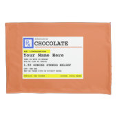 Prescription Chocolate Gepersonaliseerd Funny Kussensloop (Voorkant)