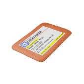 Prescription Chocolate Personalized Badmat (Gekanteld)