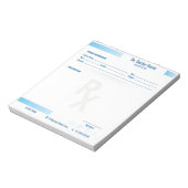 Prescription Pad Notepad – Editable Rx for Doctors Notitieblok (Linkerzijde)