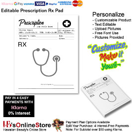 Prescription Rx Doctor Medical Form Business  Notitieblok