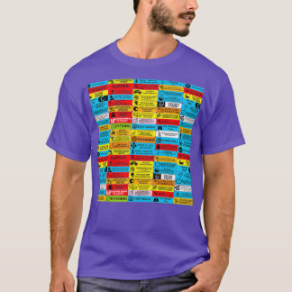 Prescription warning labels 1 t-shirt