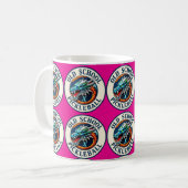 Present DragonX Pickleball pink coffee mug Koffiemok (Voorkant links)