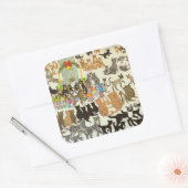 Present Time 2012 Vierkante Sticker (Envelop)