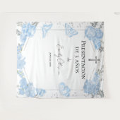 Presentación 3 años Achtergrond Vlinders Wandkleed (Voorkant (horizontaal))