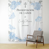 Presentación 3 años Achtergrond Vlinders Wandkleed (In situ)