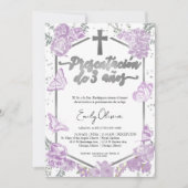 Presentación 3 años Foto uitnodiging vlinder (Voorkant)