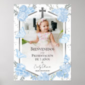 Presentación 3 años Foto Welkomstbord Butterflys Poster (Voorkant)