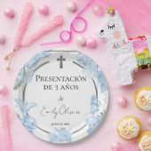 Presentación 3 años Papieren Borden Butterflys Bordje (Feest)