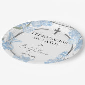 Presentación 3 años Papieren Borden Butterflys Bordje (Gekanteld)