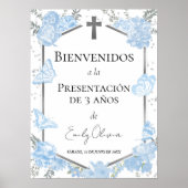 Presentación 3 años Welkomstbord Butterflys Poster (Voorkant)