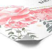 Presentación 3 años Welkomstbord Butterflys Roze Poster (Hoek)