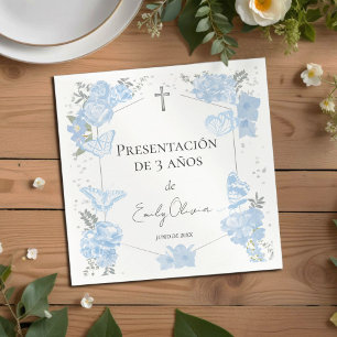 Presentación de 3 años Napkins Butterflys Servet