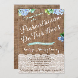 Presentación de Tres Años, de niño Kaart