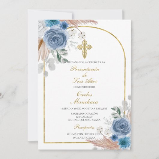 Presentación de tres años kaart (Voorkant)