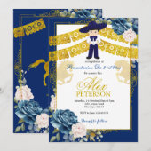 Presentación niño de tres años invitación kaart (Voorkant / Achterkant)